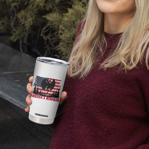 Mothman Americas Wingman Tumbler Cup Funny Patriotic Cryptid TS12 Print Your Wear