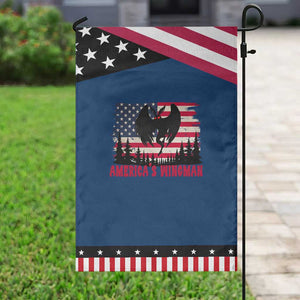 Mothman Americas Wingman Garden Flag Funny Patriotic Cryptid TS12 Classic Blue Black Print Your Wear