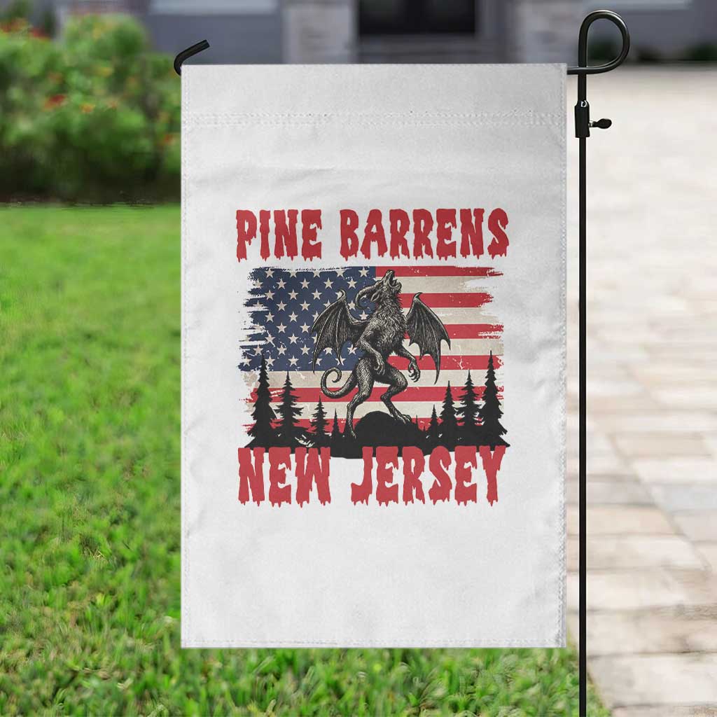 Patriotic Jersey Devil Garden Flag Pine Barrens New Jersey Cryptid TS12 Print Your Wear