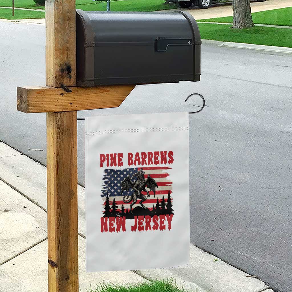 Patriotic Jersey Devil Garden Flag Pine Barrens New Jersey Cryptid TS12 Print Your Wear