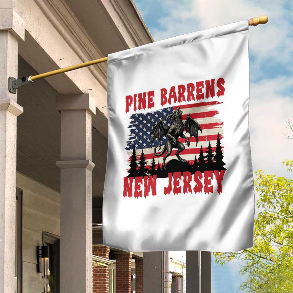 Patriotic Jersey Devil Garden Flag Pine Barrens New Jersey Cryptid TS12 Print Your Wear