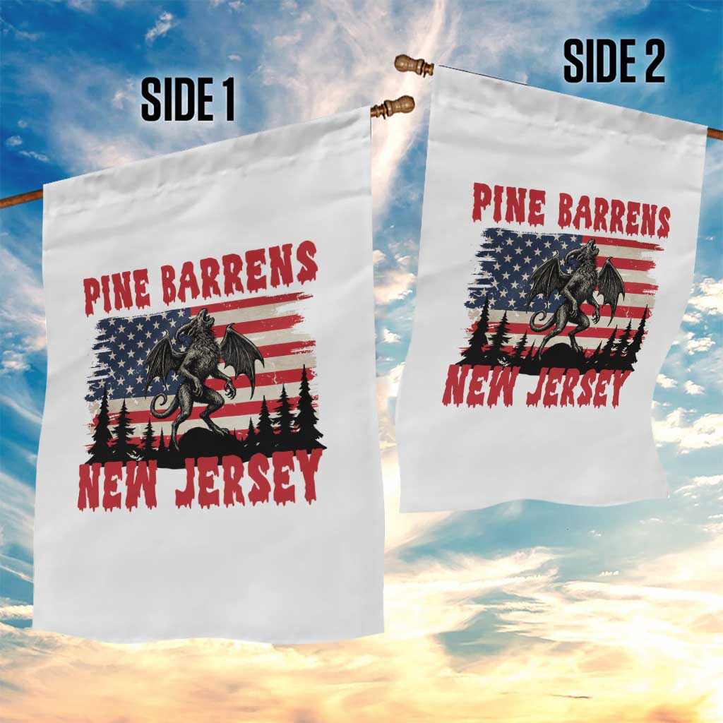 Patriotic Jersey Devil Garden Flag Pine Barrens New Jersey Cryptid TS12 Print Your Wear