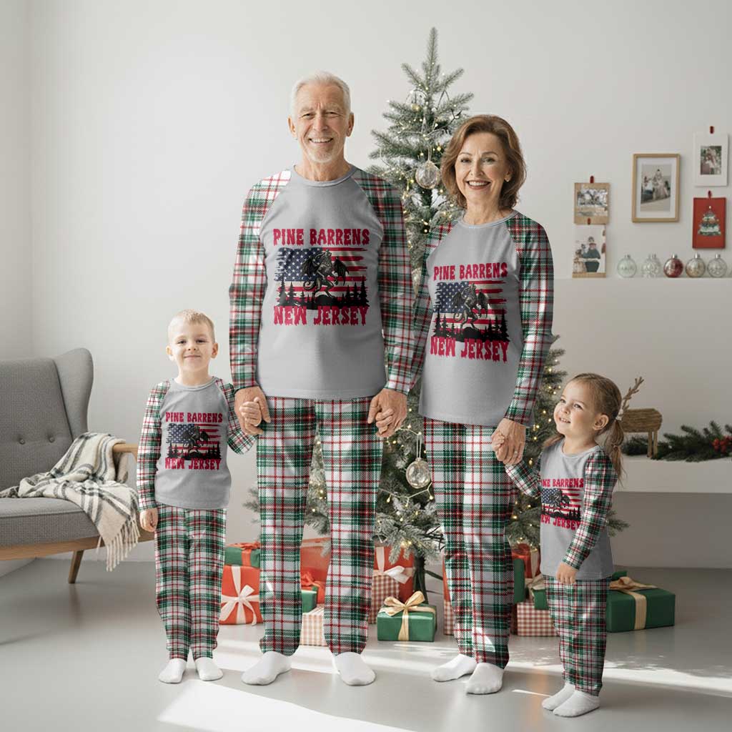 Patriotic Jersey Devil Plaid Pajama Set Pine Barrens New Jersey Cryptid TS12 Christmas Plaid Print Your Wear
