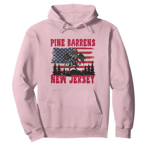 Patriotic Jersey Devil Hoodie Pine Barrens New Jersey Cryptid TS12 Light Pink Print Your Wear