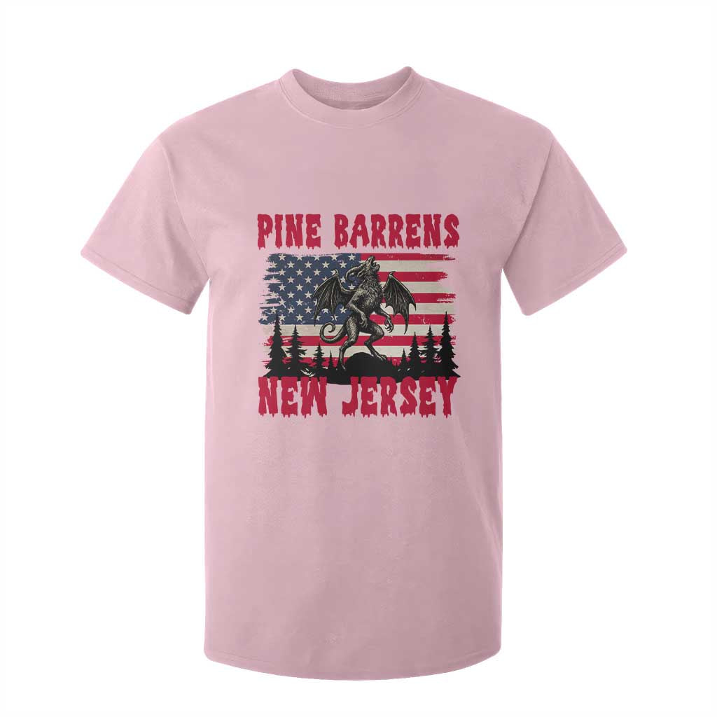 Patriotic Jersey Devil T Shirt For Kid Pine Barrens New Jersey Cryptid TS12 Light Pink Print Your Wear