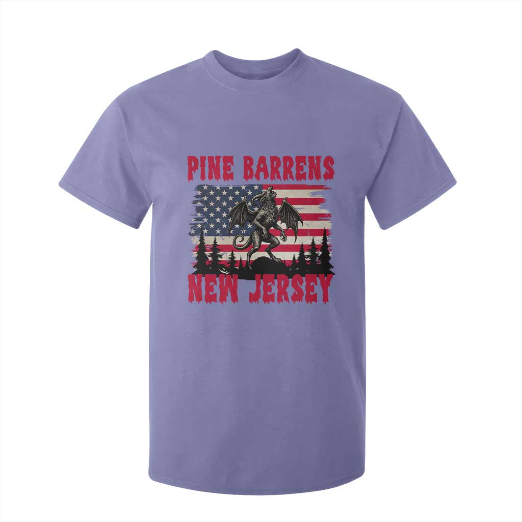 Patriotic Jersey Devil T Shirt For Kid Pine Barrens New Jersey Cryptid TS12 Violet Print Your Wear