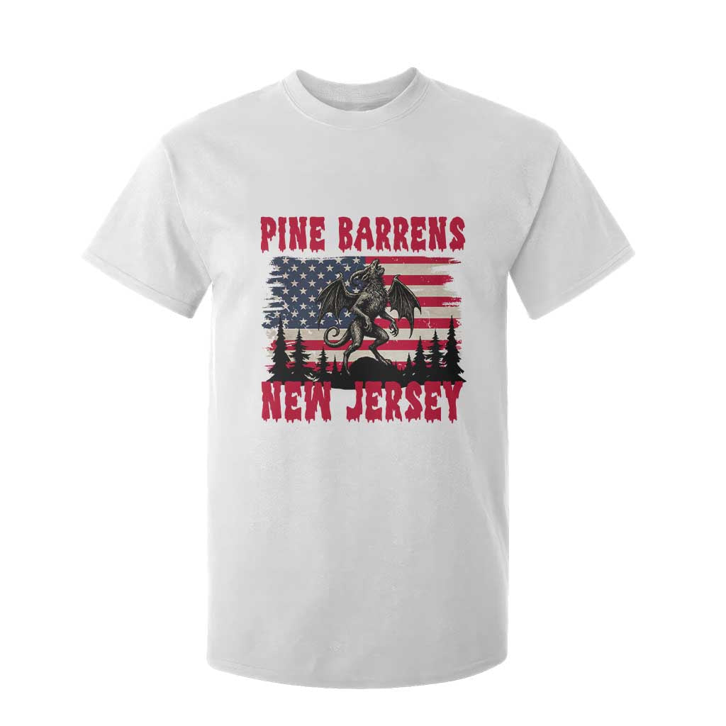 Patriotic Jersey Devil T Shirt For Kid Pine Barrens New Jersey Cryptid TS12 White Print Your Wear