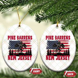 Patriotic Jersey Devil Ceramic Ornament Pine Barrens New Jersey Cryptid TS12 Print Your Wear