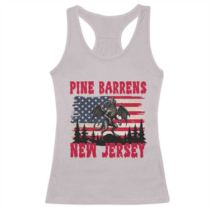 Patriotic Jersey Devil Racerback Tank Top Pine Barrens New Jersey Cryptid TS12 Ice Gray Print Your Wear