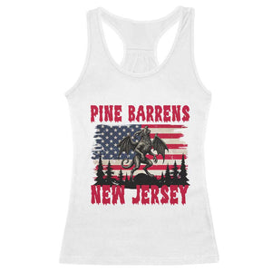 Patriotic Jersey Devil Racerback Tank Top Pine Barrens New Jersey Cryptid TS12 White Print Your Wear