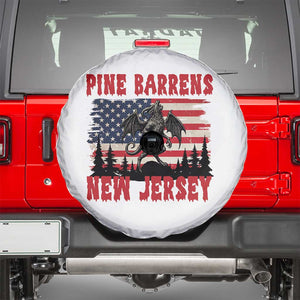 Patriotic Jersey Devil Spare Tire Cover Pine Barrens New Jersey Cryptid TS12 White Print Your Wear