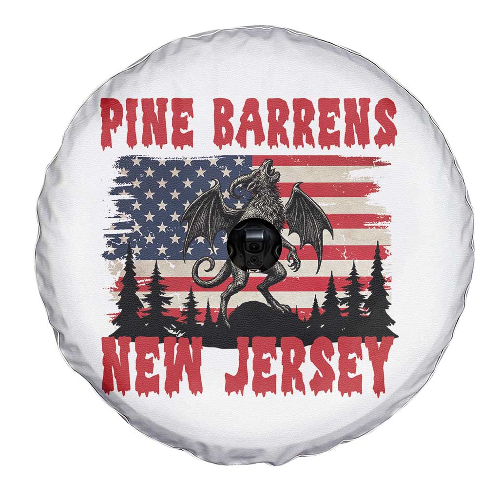 Patriotic Jersey Devil Spare Tire Cover Pine Barrens New Jersey Cryptid TS12 Print Your Wear