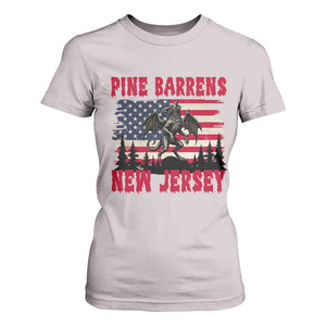 Patriotic Jersey Devil T Shirt For Women Pine Barrens New Jersey Cryptid TS12 Ice Gray Print Your Wear