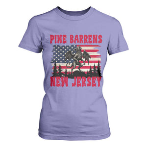 Patriotic Jersey Devil T Shirt For Women Pine Barrens New Jersey Cryptid TS12 Violet Print Your Wear