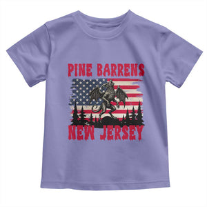 Patriotic Jersey Devil Toddler T Shirt Pine Barrens New Jersey Cryptid TS12 Violet Print Your Wear
