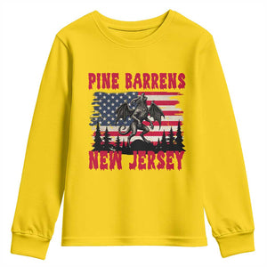 Patriotic Jersey Devil Youth Sweatshirt Pine Barrens New Jersey Cryptid TS12 Daisy Print Your Wear