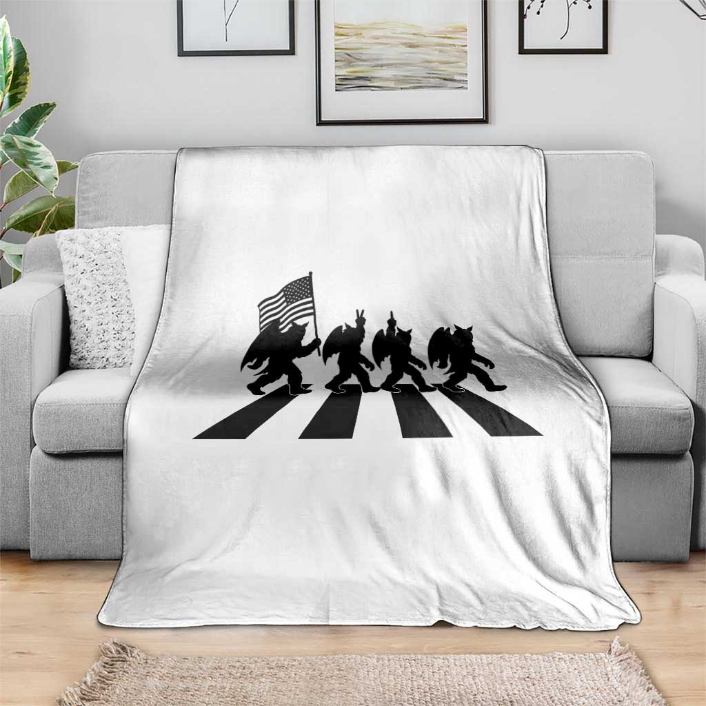 Funny Patriotic Mothman Throw Blanket Cryptid Lover Gift TS12 Print Your Wear