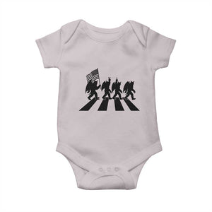 Funny Patriotic Mothman Baby Onesie Cryptid Lover Gift TS12 Ice Gray Print Your Wear