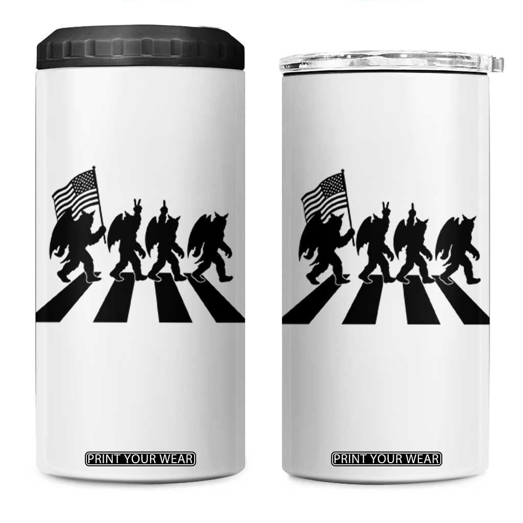 Funny Patriotic Mothman 4 in 1 Can Cooler Tumbler Cryptid Lover Gift TS12 One Size: 16 oz White Print Your Wear