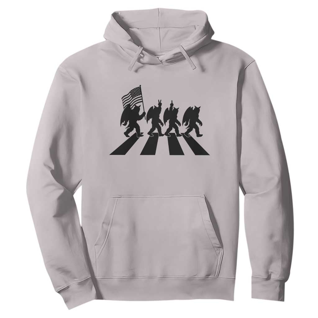 Funny Patriotic Mothman Hoodie Cryptid Lover Gift TS12 Ice Gray Print Your Wear