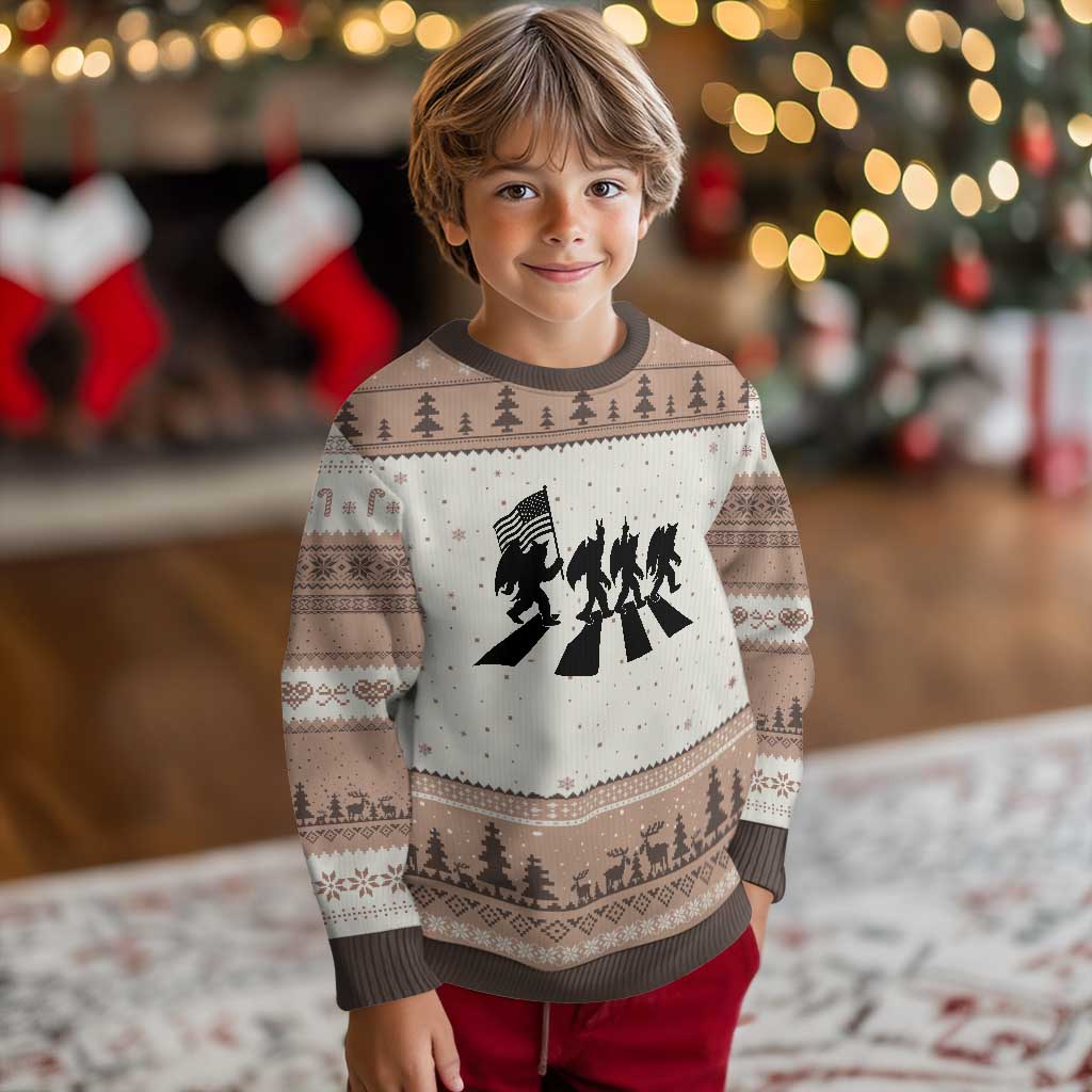 Funny Patriotic Mothman Ugly Christmas Sweater Cryptid Lover Gift TS12 Mocha Mousse Print Your Wear