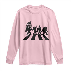 Funny Patriotic Mothman Long Sleeve Shirt Cryptid Lover Gift TS12 Light Pink Print Your Wear