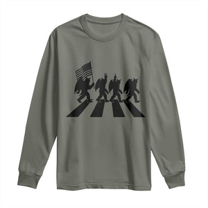 Funny Patriotic Mothman Long Sleeve Shirt Cryptid Lover Gift TS12 Military Green Print Your Wear