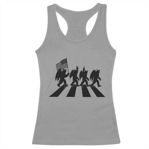 Funny Patriotic Mothman Racerback Tank Top Cryptid Lover Gift TS12 Sport Gray Print Your Wear