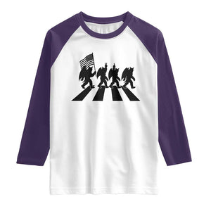 Funny Patriotic Mothman Raglan Shirt Cryptid Lover Gift TS12 White Purple Print Your Wear