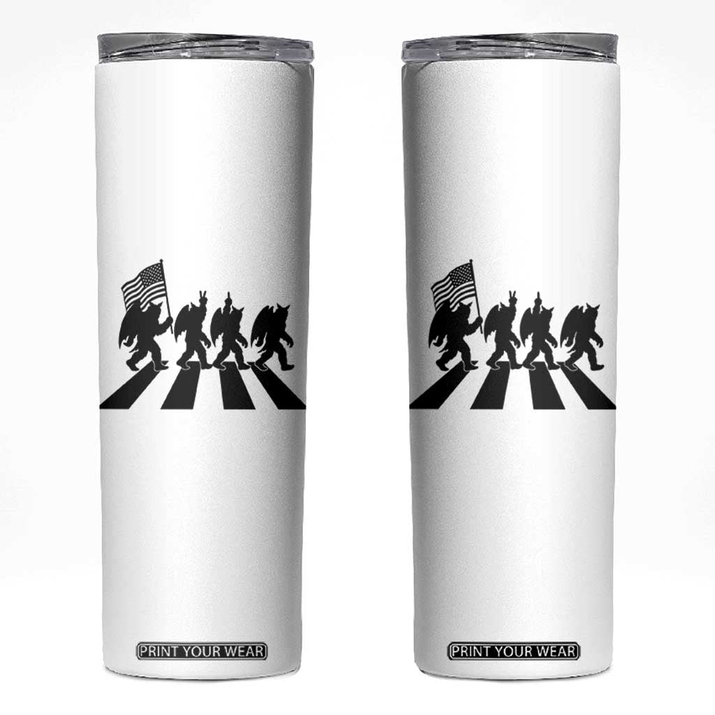 Funny Patriotic Mothman Skinny Tumbler Cryptid Lover Gift TS12 White Print Your Wear