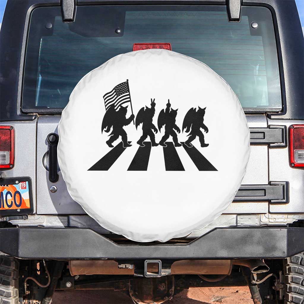 Funny Patriotic Mothman Spare Tire Cover Cryptid Lover Gift TS12 No hole White Print Your Wear
