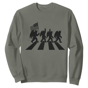 Funny Patriotic Mothman Sweatshirt Cryptid Lover Gift TS12 Military Green Print Your Wear
