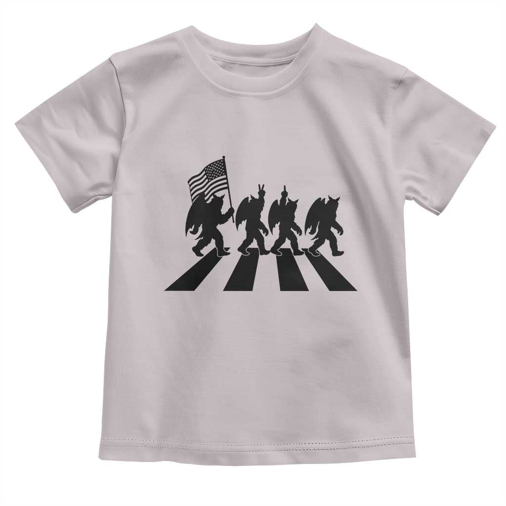 Funny Patriotic Mothman Toddler T Shirt Cryptid Lover Gift TS12 Ice Gray Print Your Wear