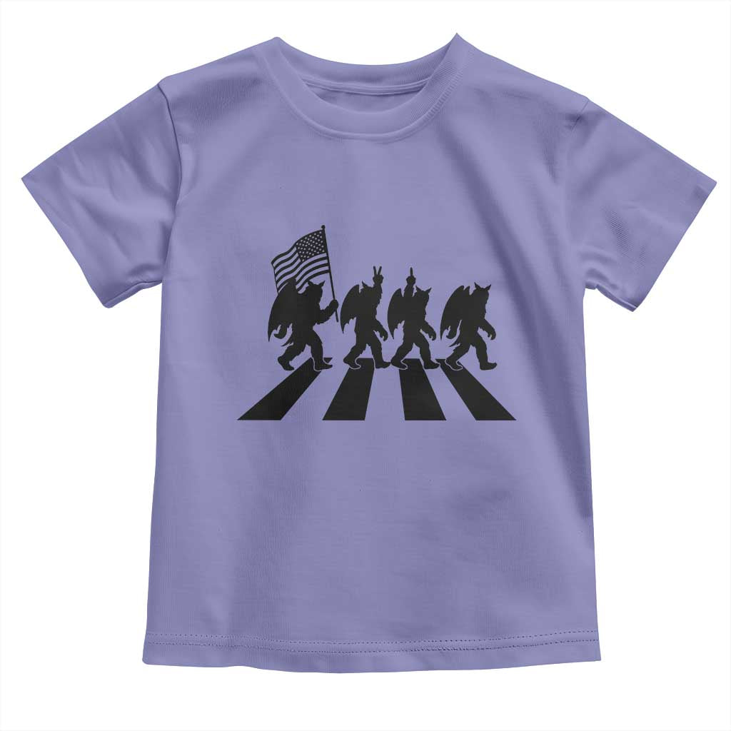 Funny Patriotic Mothman Toddler T Shirt Cryptid Lover Gift TS12 Violet Print Your Wear