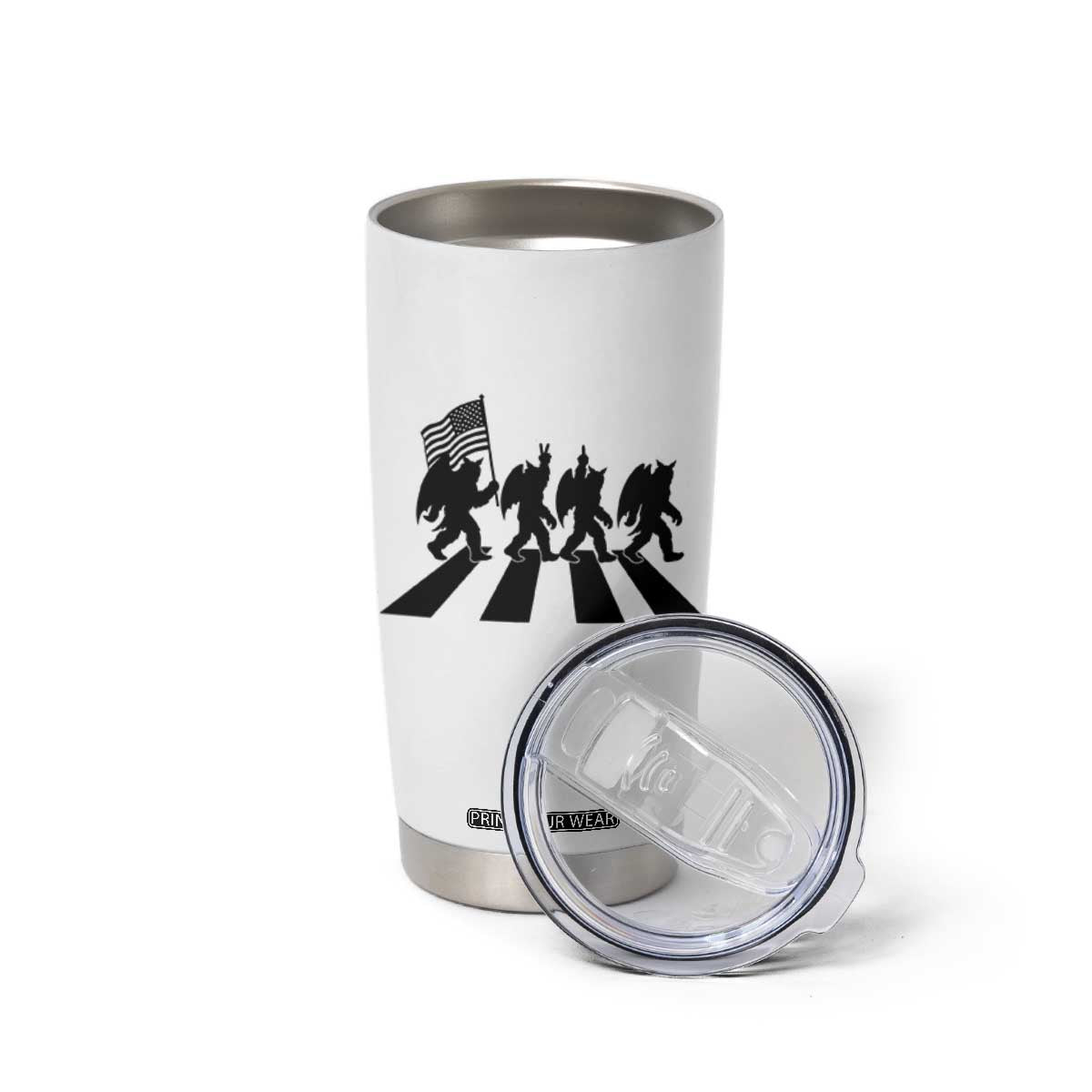 Funny Patriotic Mothman Tumbler Cup Cryptid Lover Gift TS12 Print Your Wear