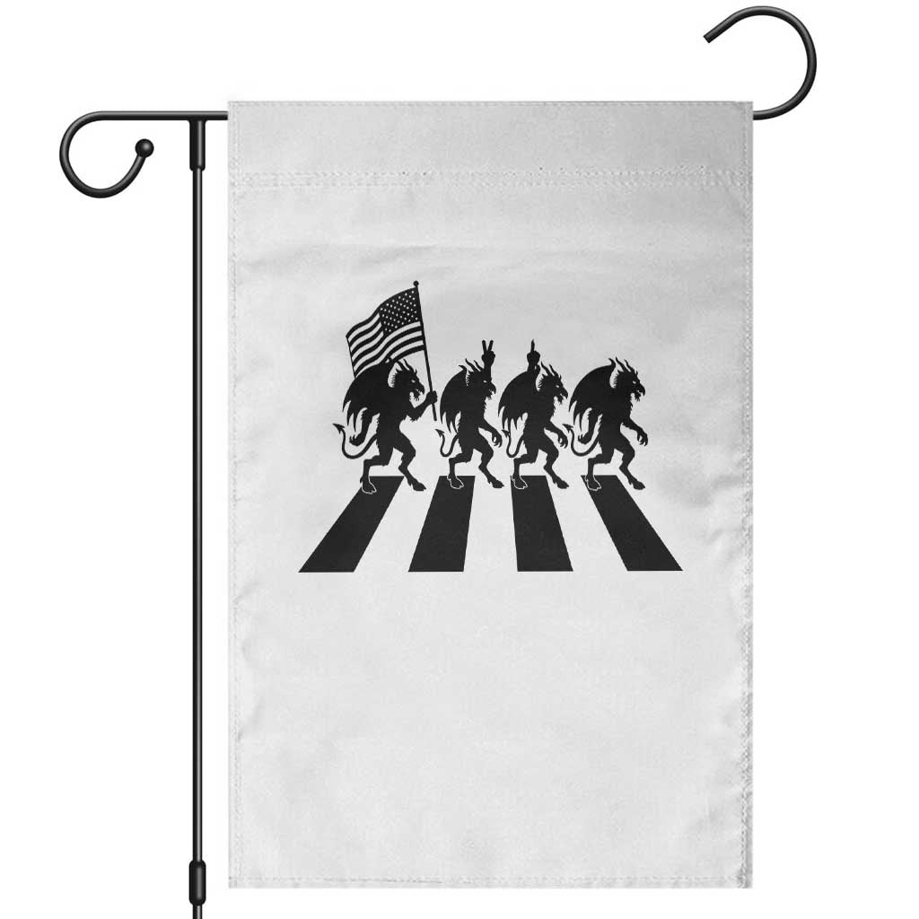 Patriotic Jersey Devil Garden Flag New Jersey Cryptid Gift TS12 White Print Your Wear