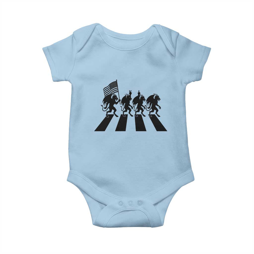 Patriotic Jersey Devil Baby Onesie New Jersey Cryptid Gift TS12 Light Blue Print Your Wear