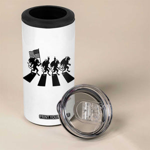 Patriotic Jersey Devil 4 in 1 Can Cooler Tumbler New Jersey Cryptid Gift TS12 Print Your Wear