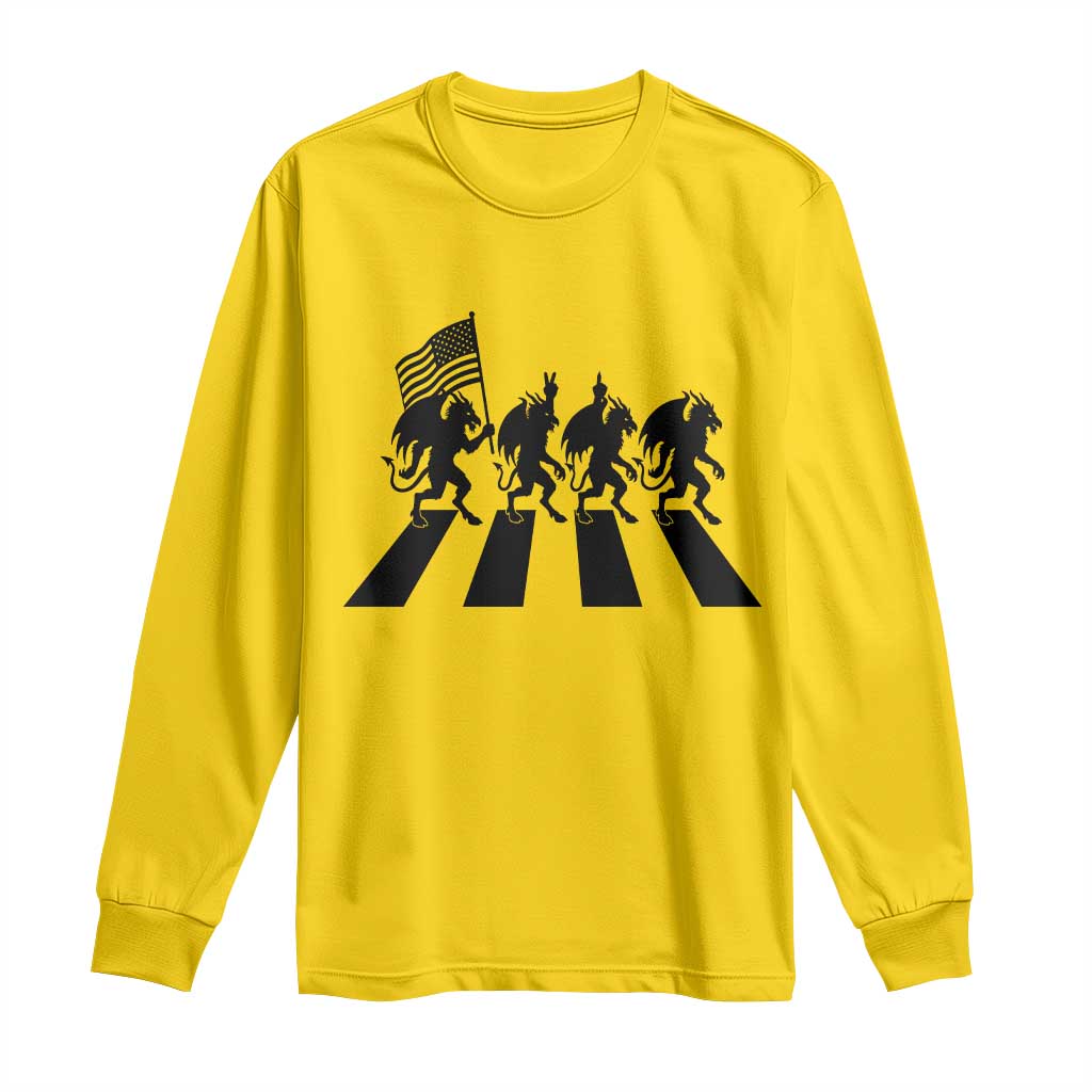 Patriotic Jersey Devil Long Sleeve Shirt New Jersey Cryptid Gift TS12 Daisy Print Your Wear