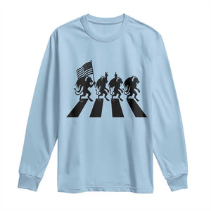 Patriotic Jersey Devil Long Sleeve Shirt New Jersey Cryptid Gift TS12 Light Blue Print Your Wear