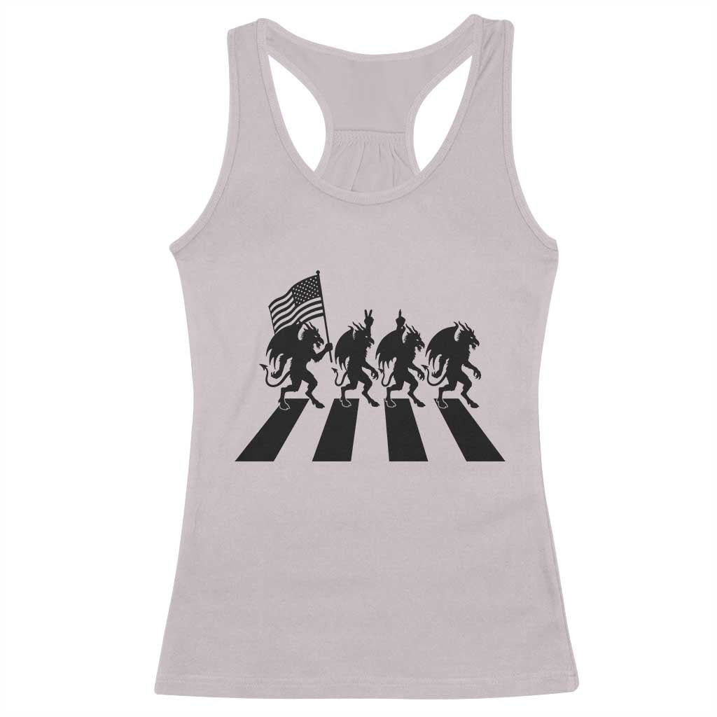 Patriotic Jersey Devil Racerback Tank Top New Jersey Cryptid Gift TS12 Ice Gray Print Your Wear