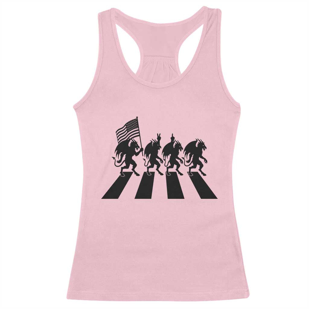 Patriotic Jersey Devil Racerback Tank Top New Jersey Cryptid Gift TS12 Light Pink Print Your Wear