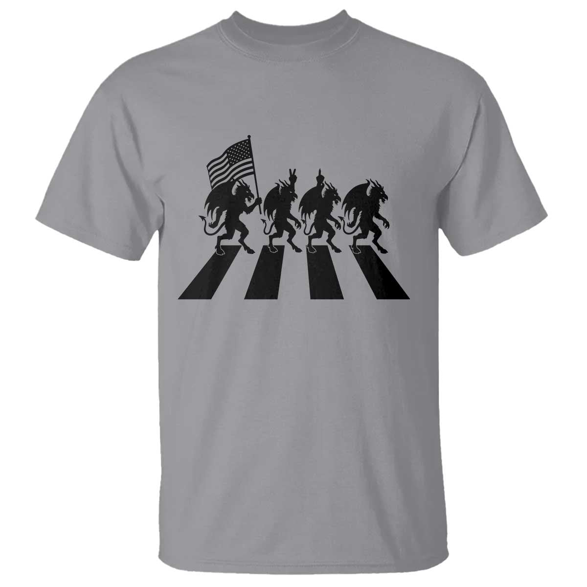 Patriotic Jersey Devil T Shirt New Jersey Cryptid Gift TS12 Sport Gray Print Your Wear