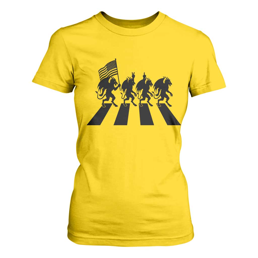 Patriotic Jersey Devil T Shirt For Women New Jersey Cryptid Gift TS12 Daisy Print Your Wear