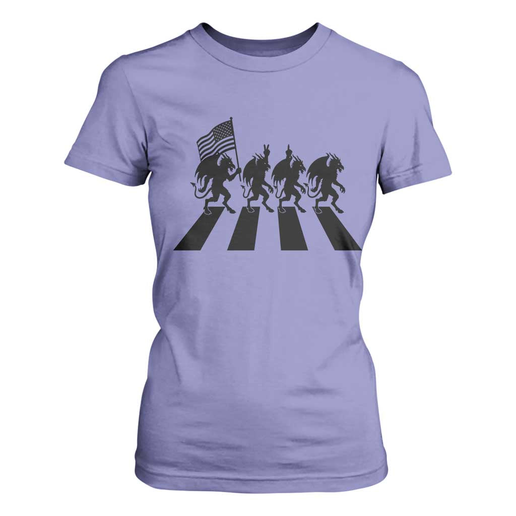 Patriotic Jersey Devil T Shirt For Women New Jersey Cryptid Gift TS12 Violet Print Your Wear