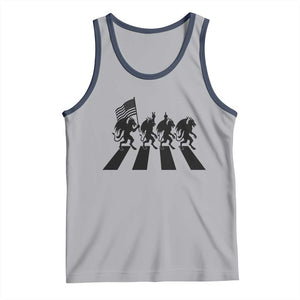 Patriotic Jersey Devil Tank Top New Jersey Cryptid Gift TS12 Athletic Heather Navy Print Your Wear