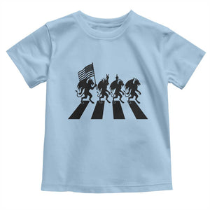 Patriotic Jersey Devil Toddler T Shirt New Jersey Cryptid Gift TS12 Light Blue Print Your Wear