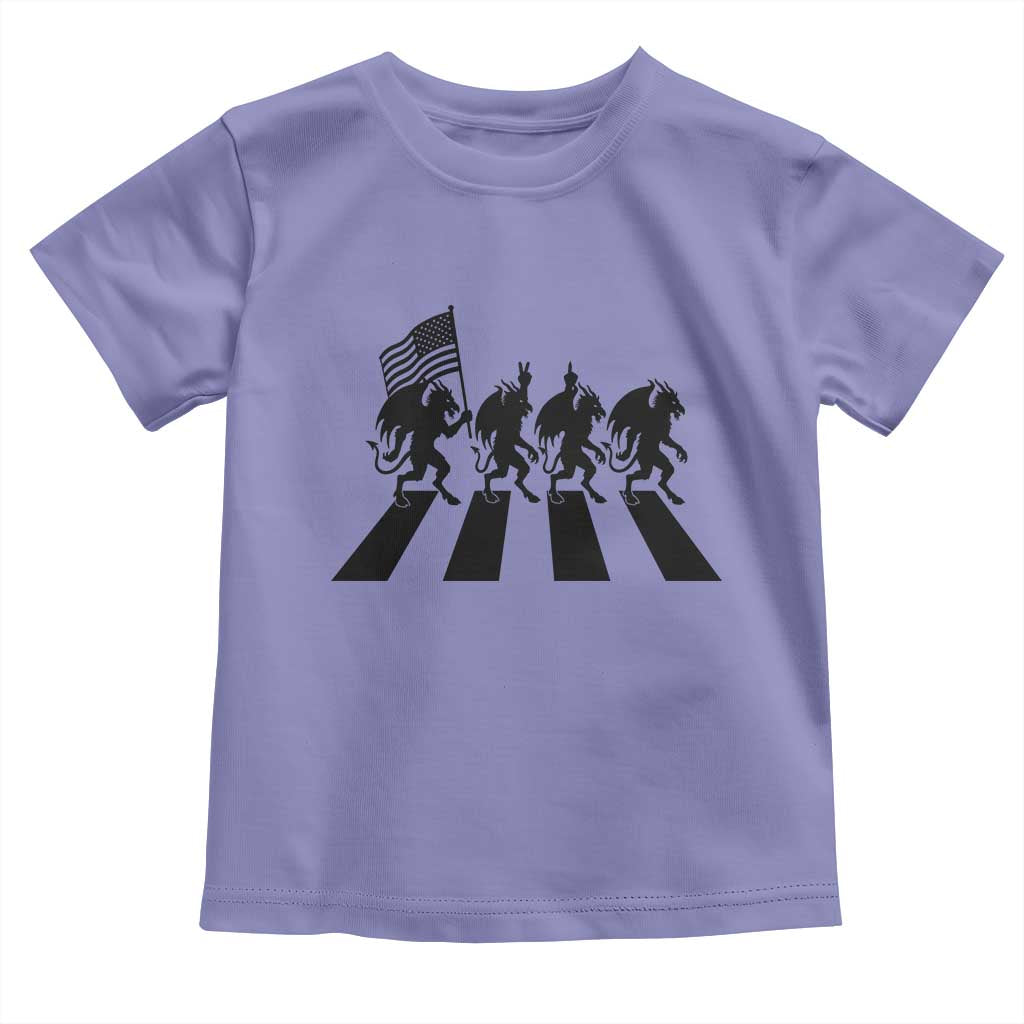 Patriotic Jersey Devil Toddler T Shirt New Jersey Cryptid Gift TS12 Violet Print Your Wear
