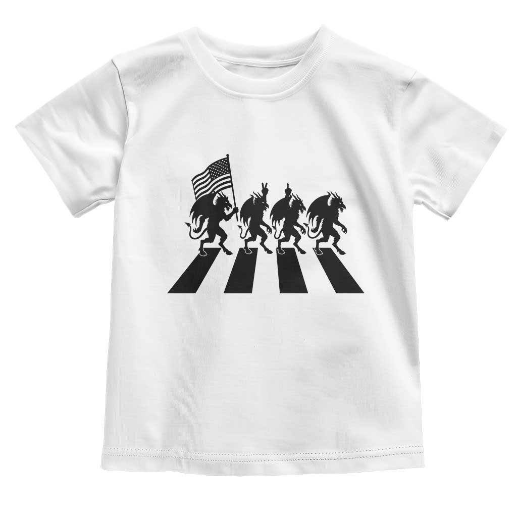 Patriotic Jersey Devil Toddler T Shirt New Jersey Cryptid Gift TS12 White Print Your Wear