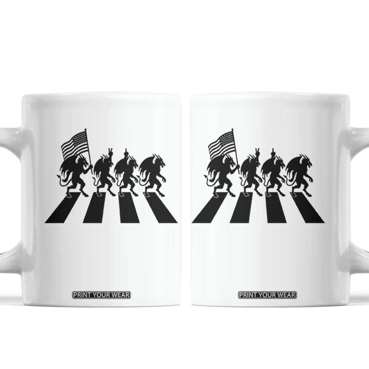 Patriotic Jersey Devil Coffee Mug New Jersey Cryptid Gift TS12 White Print Your Wear